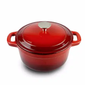 Wholesale Cast Iron Pot Cooking 20-22-24-26-28cm Colorful Private Label Pressed Pot Cookware Sets
