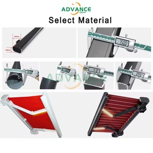 Auvent rétractable en aluminium, auvent <span class=keywords><strong>de</strong></span> fenêtre, auvent <span class=keywords><strong>de</strong></span> <span class=keywords><strong>porte</strong></span>, auvent imperméable en acrylique, <span class=keywords><strong>cassette</strong></span> complète, auvent électrique pour maison - Product Image 6