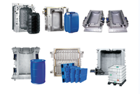 Molde de Extrusión y Soplado para Contenedores IBC Grandes, Molde para Tambor de Boca Abierta, 1000L 200L 100L