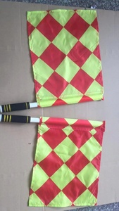 ขายร้อน 100% โพลีเอสเตอร์เล่นกีฬาฟุตบอลฟุตบอลผู้ตัดสินมือธงฟุตบอลธงพิธีการตัดสินชุด 2 (2-Pack) - Product Image 6