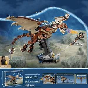 Set <span class=keywords><strong>de</strong></span> Construcción OEM Wizard Academy _ 4 Casas, Escenas Icónicas y Dragón, Juguetes del Mundo Mágico - Product Image 3