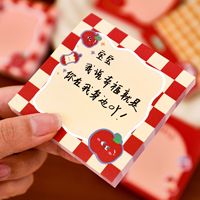 Papeterie scolaire créative Cartoon Cute Kawaii Apple Kids Sticky Memo Pad Notes Set