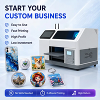 Impresora UV A5 Automática Inteligente H5 con APP para Impresión por Escaneo, Ideal para Carcasas de Teléfono, Pelotas de Golf, Insignias y Llaveros, Precio al por Mayor