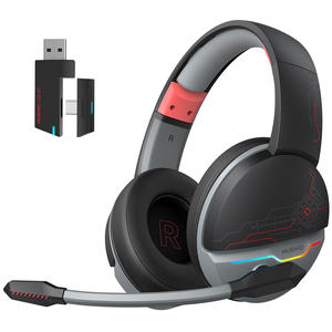 Casque de jeu sans fil double NUBWO G08 avec microphone pour PS5, PS4, PC, mobile, Switch : 2,4 GHz sans fil + - Product Image 5