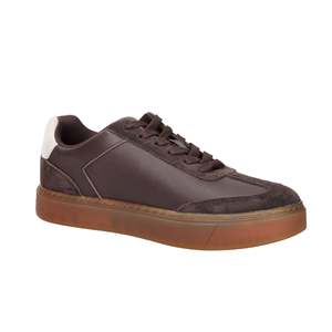 Sneakers pour homme Calvin Klein en cuir marron à semelle épaisse, chaussures décontractées - Product Image 6
