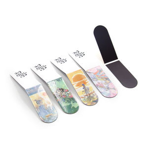 Signets magnétiques en papier personnalisés Aimants pour réfrigérateur Papeterie Artisanat Signets pour enfants Ensemble personnalisé de 4 autocollants magnétiques pour <span class=keywords><strong>la</strong></span> lecture - Product Image 4