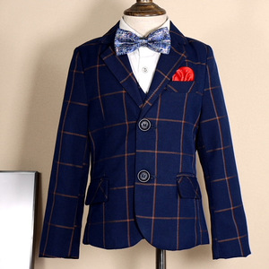 Costume de garçon pour enfants, blazer floral, <span class=keywords><strong>tenue</strong></span> de piano, performance, <span class=keywords><strong>mariage</strong></span>, anniversaire, costume élégant pour garçon, vêtements printemps automne, 2-14 ans - Product Image 2