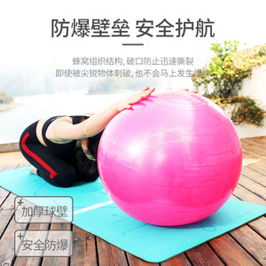 Ballon de yoga professionnel en PVC extra épais anti-éclatement pour l'entraînement d'équilibre, le Pilates, le renforcement du tronc et la stabilité, idéal pour la maison et la salle de sport - Product Image 5