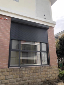 Tùy chỉnh hiện đại hợp kim nhôm cuộn cửa sổ cửa chớp công nghiệp điện bão Con lăn louver hệ thống tự động sử dụng bên ngoài - Product Image 2