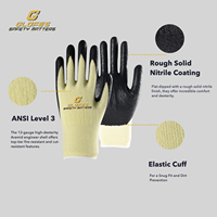 Gants de sécurité professionnels en spandex anti-coupure, ignifuges, isolants, enduits de mousse de nitrile solide, pour la protection personnelle - Vente en gros