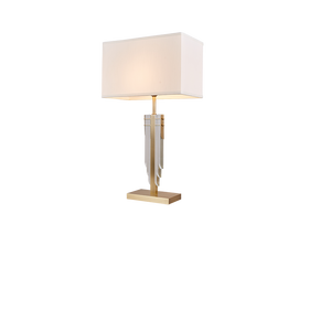 Copper Modern fabric <b>Table</b> Lamp with Gold Accents - Luxury <b>Bedside</b> Lamp for Living Room Bedroom Hotel Decor - Product Image 3