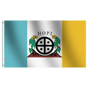 Bandera de la tribu <span class=keywords><strong>Hopi</strong></span> de 3x5 pies, 100D, banderas con logotipo personalizado de alta calidad para decoración de fiestas, bares y jardines, bandera nacional para interiores y exteriores, venta al por mayor - Product Image 1