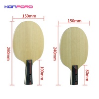 Lame de ping-pong professionnelle à 7 plis, de bonne performance, pare-balles, pour tennis de table, promotion