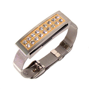 Mode Desain Hadiah Wanita Perhiasan Gelang Usb Stik Memori Berlian Gelang USB Pen Drive Perhiasan Mewah Usb Flash Drive Hadiah - Product Image 2
