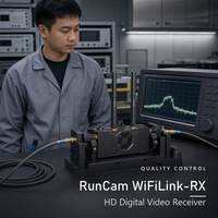 Récepteur vidéo numérique HD FPV RunCam WiFiLink-RX 5.8G sans fil pour unité aérienne RunCam WiFiLink2, drone FPV, aile fixe, voiture RC