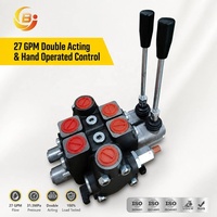 Vanne de commande hydraulique manuelle à double action Junbao série PC100 27 GPM pour tracteur – Vente en gros