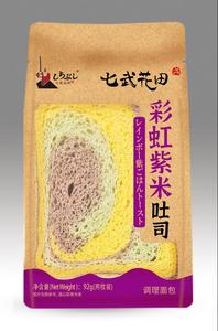 OEM อาหารเช้าจีนเพื่อสุขภาพไขมันต่ำสายรุ้งสีดำข้าวขนมปังทาโร่ - Product Image 2