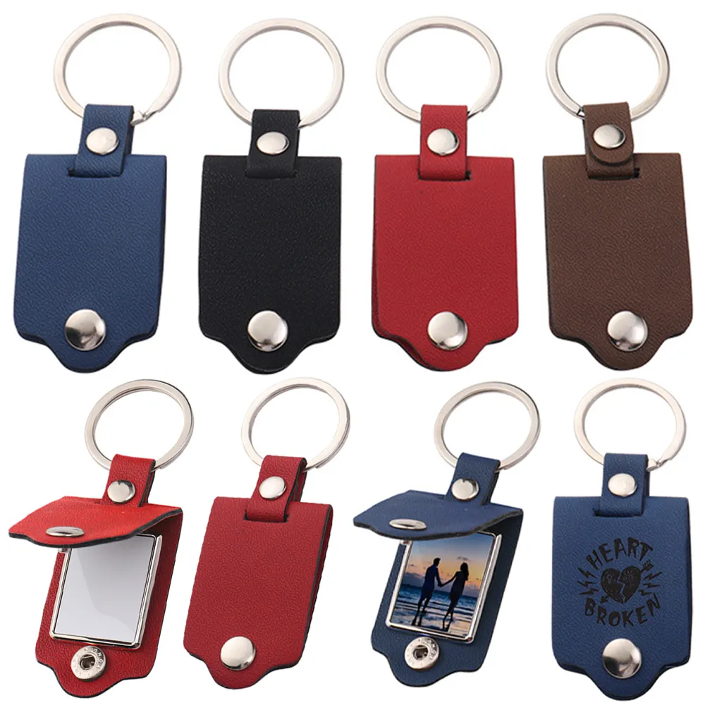 في المخزن شعار ليزر مجاني ، سلسلة مفاتيح صغيرة من الجلد للصور ، سلسلة مفاتيح من الجلد مع صورة من الأكريليك