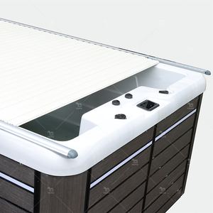 <span class=keywords><strong>Couverture</strong></span> <span class=keywords><strong>de</strong></span> piscine à isolation thermique électrique au design moderne TSPK avec nouvelle piste en aluminium à lamelles roulantes automatiques pour application au <span class=keywords><strong>spa</strong></span> - Product Image 2