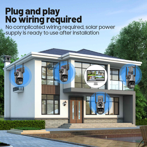 Kamera cctv nvr 4 saluran, kamera nirkabel keamanan 4k IP luar ruangan 8 saluran, sistem set penerima dan wifi, monitor nvr dengan ptz - Product Image 2