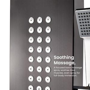 Panel de Ducha de Acero Inoxidable 304 Montado en la Pared con Cascada y Chorro de Spa, Panel de Ducha LED Multifunción para Baño - Product Image 3