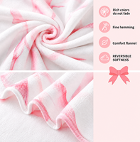 Couverture personnalisée Milestone Select pour 30e anniversaire, motif cœur rose et papillon, en flanelle, pour chambre à coucher, canapé, cadeau d'anniversaire