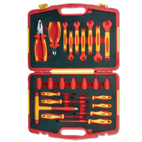 VDT-08 Ensemble d'outils isolés pour électricien 24 pièces, kit de réparation automobile, ensemble d'outils isolés
