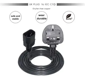 Receptacle Iec C20 Socket C15 C13 Angle C14 Bs1363 Uk AU Plug Power Industrial Outlet Wataerproof Ac 5a C19 Pdu Cable