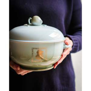 Juego de Tazas de Porcelana Limoges J.L Coquet Muscade Dec Boreal Modelo Elegante Trueens - Product Image 2