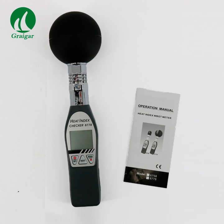 AZ8778 Wet Bulb Globe Temperature WBGT Heat Stress Monitor Digital ...