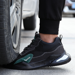 <span class=keywords><strong>Botas</strong></span> de seguridad ligeras con punta de acero impermeables resistentes a perforaciones para hombres en trabajos industriales de construcción - Product Image 6
