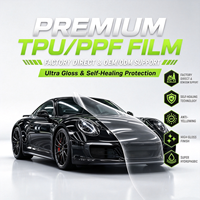 Vente Flash Usine Garantie 3 Ans Film TPU Transparent Brillant 9,5 mil 1,52*15M Hydrophobe Anti-Jaunissement Protection Peinture Voiture