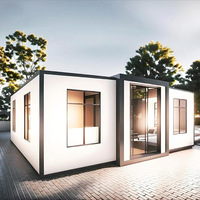 Prix d'usine – Maison conteneur préfabriquée mobile de luxe pliable et détachable de 40 pieds, design moderne, pour bureau, école, extérieur
