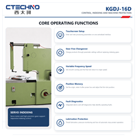 Máquina de entallado CNC de garganta profunda CTECHNO con control servo para laminación de motores, con fuerza de perforación nominal de 160 KN