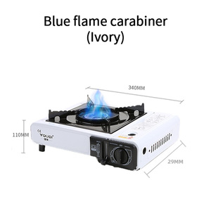 Réchaud à gaz portable pour le camping en plein air, à allumage automatique, structure en fer fendu, <span class=keywords><strong>propane</strong></span> butane, avec étui de transport - Product Image 6
