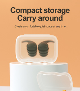 سدادات أذن سيليكون ثلاثية الطبقات احترافية لتقليل الضوضاء أثناء النوم وحماية السمع المقاومة للماء - Product Image 5