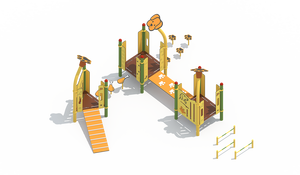 Équipement de parc pour chiens en acier galvanisé, parcours d'agilité pour animaux de compagnie en plein air, pour utilisation en jardin - Product Image 3