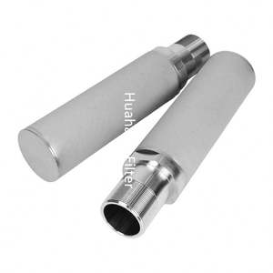 Interface de filetage externe de filtre de poudre fritté d'acier inoxydable de résistance à hautes températures personnalisée nouvelle pour le gaz d'industrie - Product Image 4