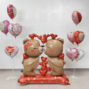 Globo Gigante de Peluche con Forma de Oso de San Valentín para Decoración de Escenas de Propuestas de Matrimonio y Declaraciones de Amor - Product Image 5