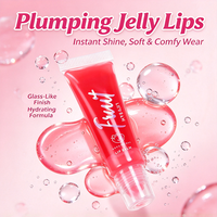 Petit MOQ – Gloss à lèvres parfumé aux fruits, huile à lèvres longue tenue, 6 couleurs, hydratant, brillant, repulpant, maquillage végétalien pour les lèvres