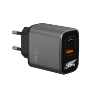 Cargador de Pared USB-C de Carga Súper Rápida de 45W, Cargador PD GaN Power PPS para Galaxy S26 S25 S24 S23 S22 Ultra Plus S20 Note10 Tab