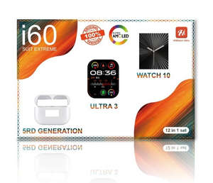 Reloj Inteligente ZongX de Alta Gama I50 I60 con Auriculares Bluetooth, Juego de Reloj Doble con Empaque con Patrones Anti-falsificación de Alta Calidad - Product Image 1