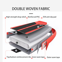 Planche de SUP gonflable de course KOETSU 427 rouge et gris pour sports nautiques longue distance et haute vitesse