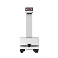 Robot logistique autonome AGV AMR, charge utile de 100 kg, navigation double LIDAR, évitement automatique d'obstacles, accès aux ascenseurs, multilingue