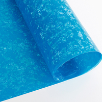 Feuilles de celluloïd de couleur bleu ciel pour décor d'instrument