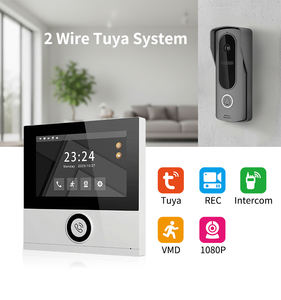 2-draads videodeurtelefoon 1Set=F5+V19 7 inch TFT Touch 1024*600 Px IP65 Intercomsysteem Binnenmonitor Eenvoudige aansluiting 2-draads - Product Image 2