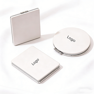 <span class=keywords><strong>Espejo</strong></span> de Maquillaje Compacto de Bolsillo Plegable de Doble Cara con Aumento de 1x/3x, <span class=keywords><strong>Espejo</strong></span> de Viaje Portátil con Ampliación - Product Image 2