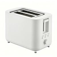 Grille-pain 3 tranches 600-700W avec contrôle de brunissage et bouton d'annulation 220-240V pour petit-déjeuner domestique