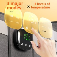 Ceinture chauffante électrique en graphène avec massage par vibration, protection lombaire, masseur abdominal chauffant multifonctionnel sans fil