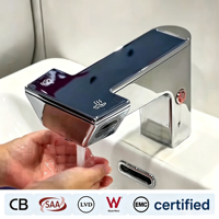 HLK Nouveau Robinet Automatique 3-en-1 avec Capteur, Distributeur de Savon et Sèche-Mains – Induction par Capteur et Utilisation Manuelle Disponibles – Robinet Moderne Sans Contact